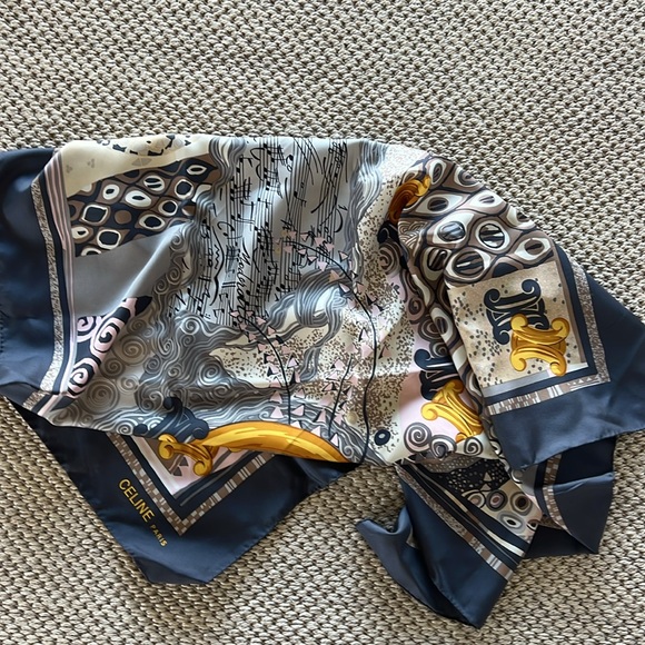 Celine Sill Printed Scarf - Picture 12 of 12